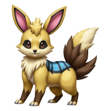 Zeraora-Obstagoon-Furret-Buneart-Lopunny-Eevee-fusion sticker