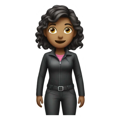 Girl wearing riding clothes  sticker