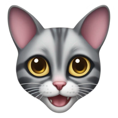 cat with sugar glider flaps sticker