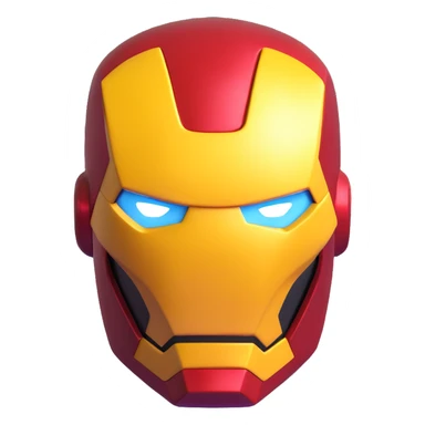 Iron Man superhero mask sticker