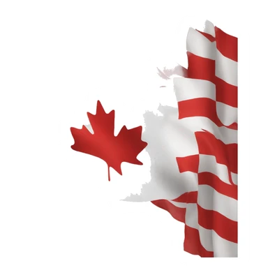 Canadian flag  sticker