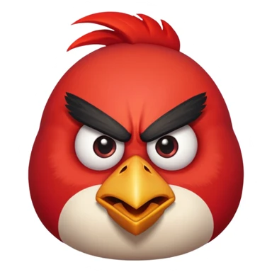 deadly stare emoji angry bird sticker