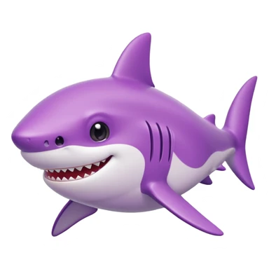purple Baby Shark sticker