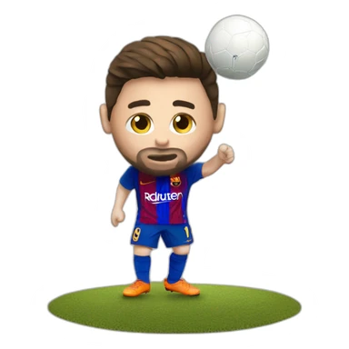 Messi entretien son ballon d'or sticker