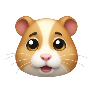 An upset hamster sticker