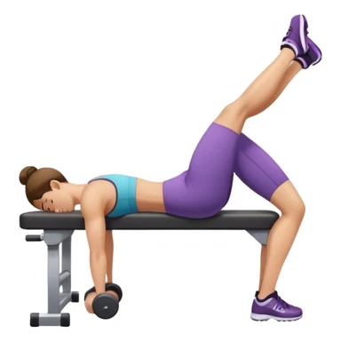 weighted glute bridges sticker