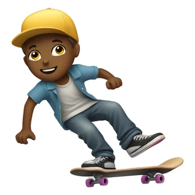 boy on skateboarding  sticker