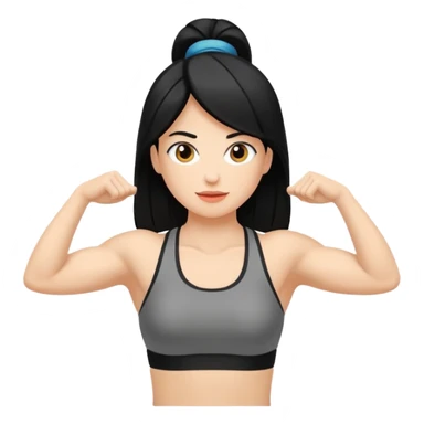 mach mir einen fitness typen mit schwarzen haaren der unglücklich ist sticker