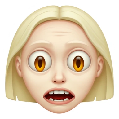 Freaky face  sticker