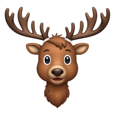 create some realistic christmas raindeers pausing sticker