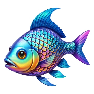 High resolution fish sticker