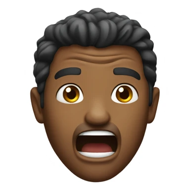 Aman yelling sticker