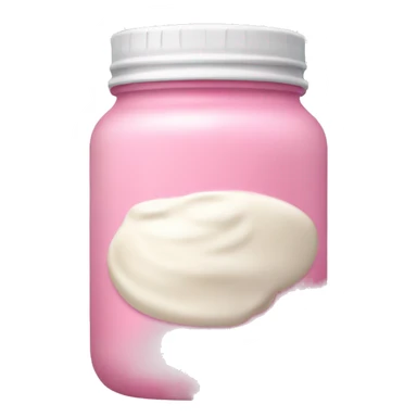 pink jar of cream sticker