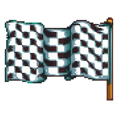 checkered racing flag sticker