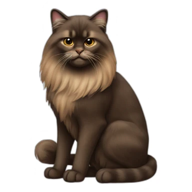 Sable persan cat sticker
