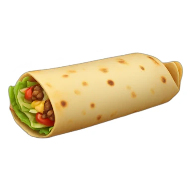 closed burrito sticker