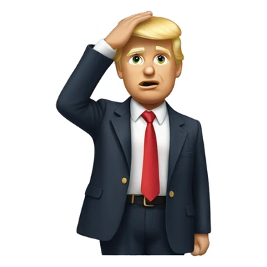 donald trump saluting sticker