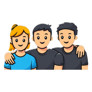 group of friends sticker