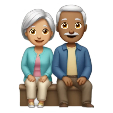 2 grandparents sticker