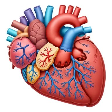 All human organ sticker