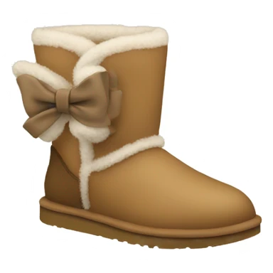 ugg boots with a bow  sticker