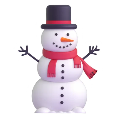 classic snowman sticker