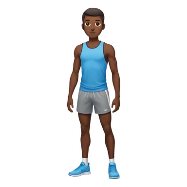 Skinny black man with gyatt full body sticker