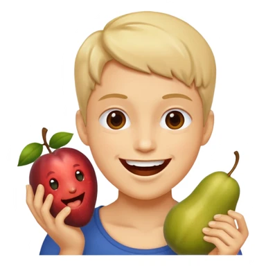 eating fruits sticker