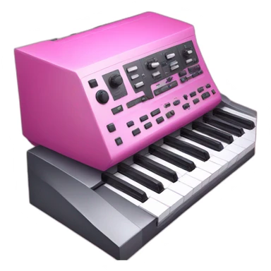 pink synthesiser  sticker