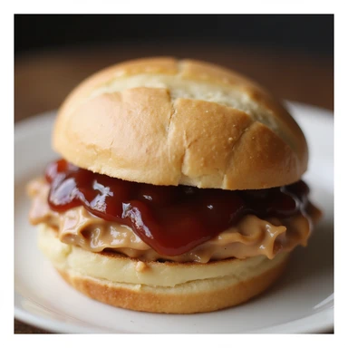 peanut butter and jelly sandwich, realistic style sticker