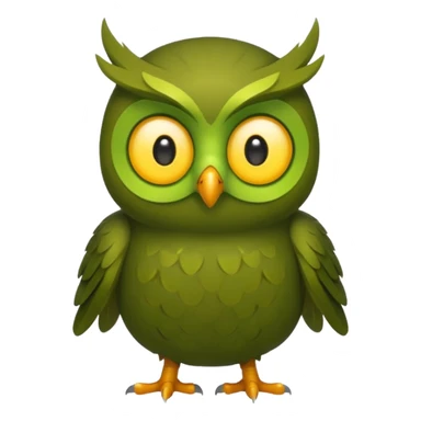 Duolingo green owl sticker