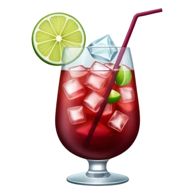 burgundy coloured cocktail sticker