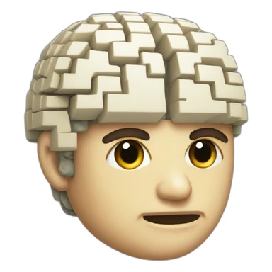 8bit brain sticker