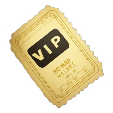 VIP ticket sticker