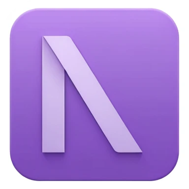 Netflix pretty aesthetic "N" logo in pastel purple sticker