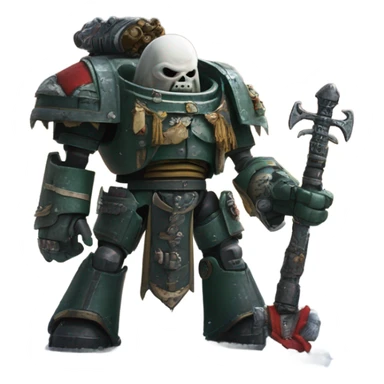 Dreadnaught from Warhammer 40K making a snowman  sticker