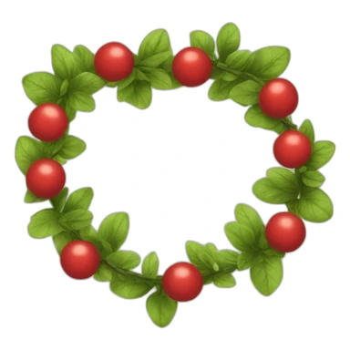 Guirlande rouge sticker