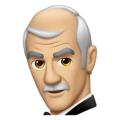 james bond sean connery sticker