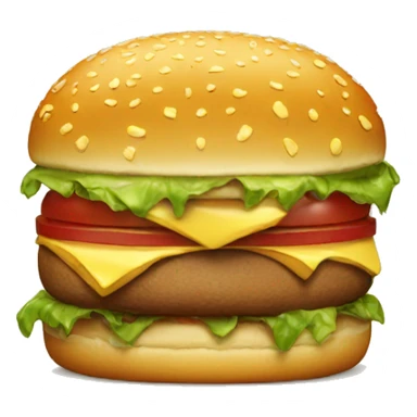 a burger crying sticker