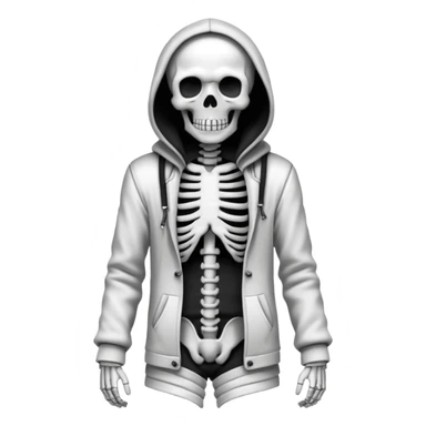 make a graffiti sticker that says STRAIGHT PSYCHO with a skeleton in a straight jacket sticker