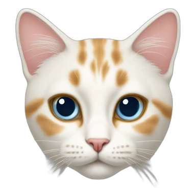 Wite cat sticker