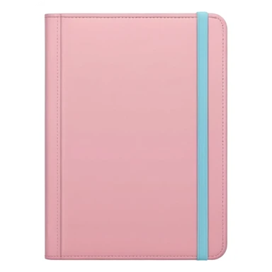 Pastel pink journal with soft cover, clean and elegant sticker