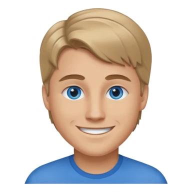 Twan Kuyper blue eyes, dark blonde hair sticker