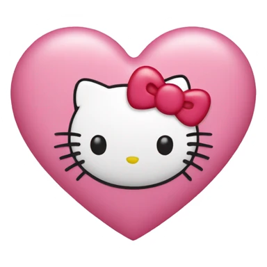 hello kitty heart sticker