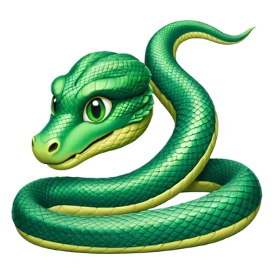 serpent green aqua sticker