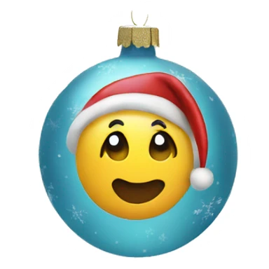 christmas ornament sticker
