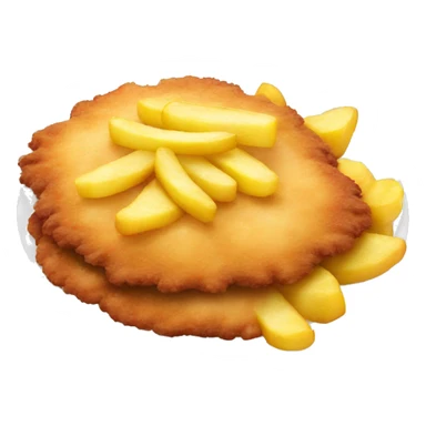 Schnitzel mit Pommes sticker