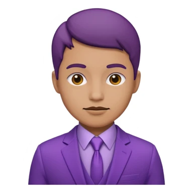 purple  suit sticker