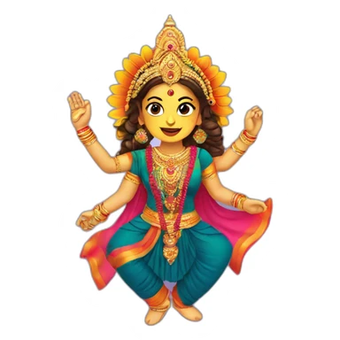 Navratri gujarati festival sticker