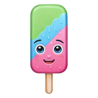 popsicle with eyes and headband sticker
